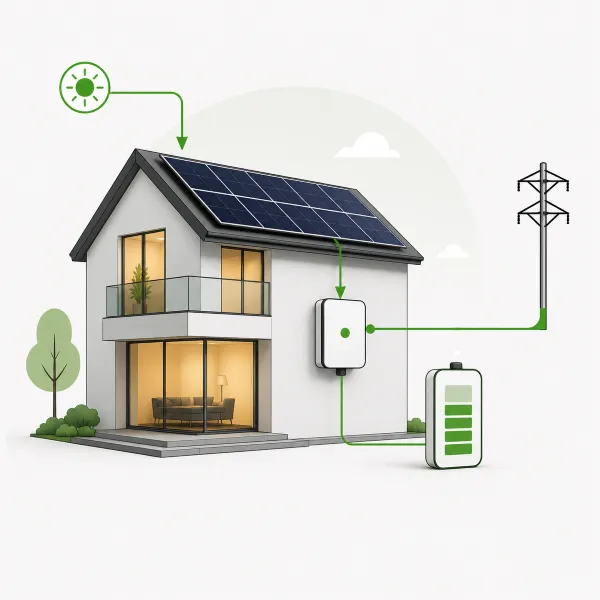 Sistema fotovoltaico hibrido - S (4, 4,8 kWh)